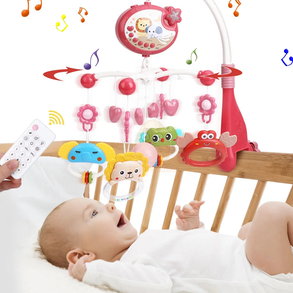 Baby Crib Mobile Rattle Toy with sounds and lights