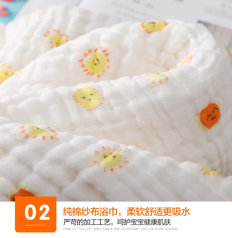 100% Cotton Gauze 6 Layer Swaddle Multipurpose Baby Blankets