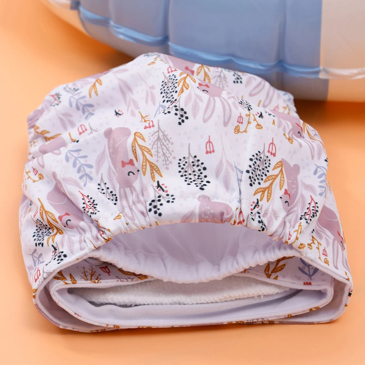 2 Pcs/Set Reusable Baby Diaper with Microfiber Inserts