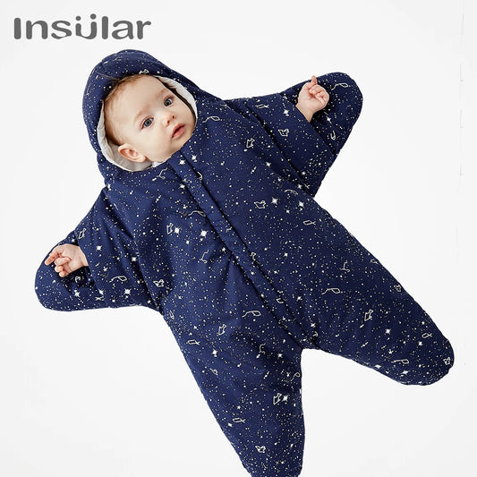 New Arrival Starfish Baby Sleeping Bag Winter Baby Sleep Sack Warm Baby Blanket Swaddle Sleepsacks