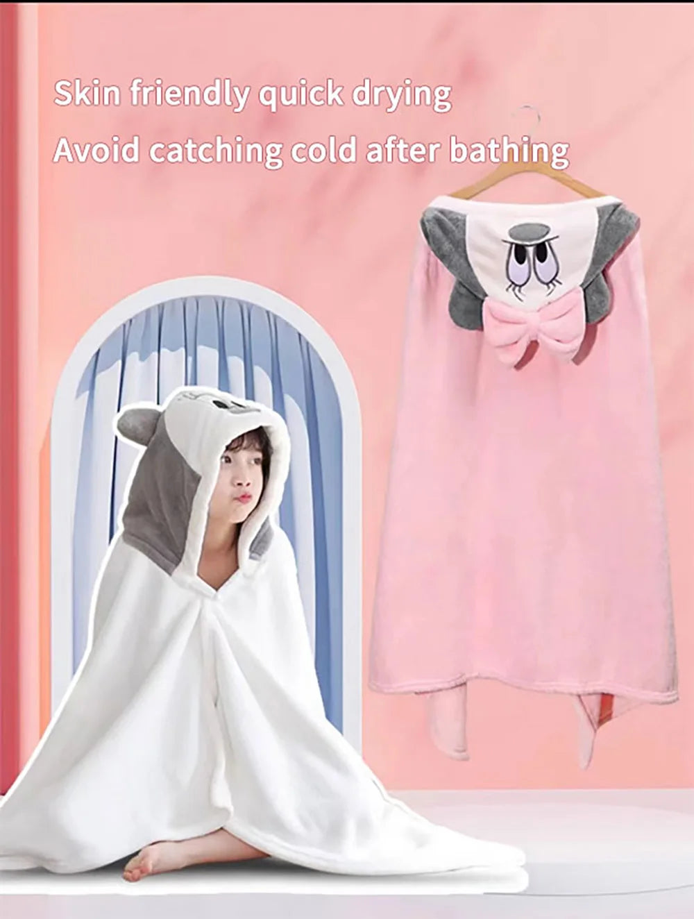 Hooded Super Soft Kids Bath Towels