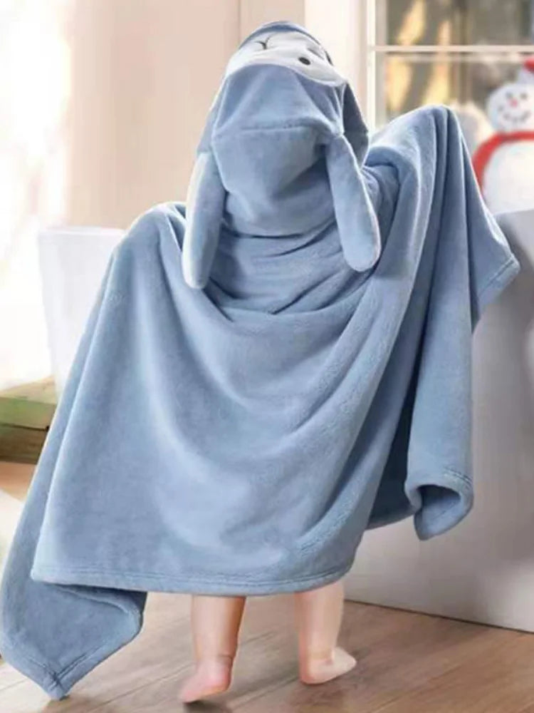 Thickened Bath Towels Pure Cotton Super Absorbent Hooded Cloak Bath Towels