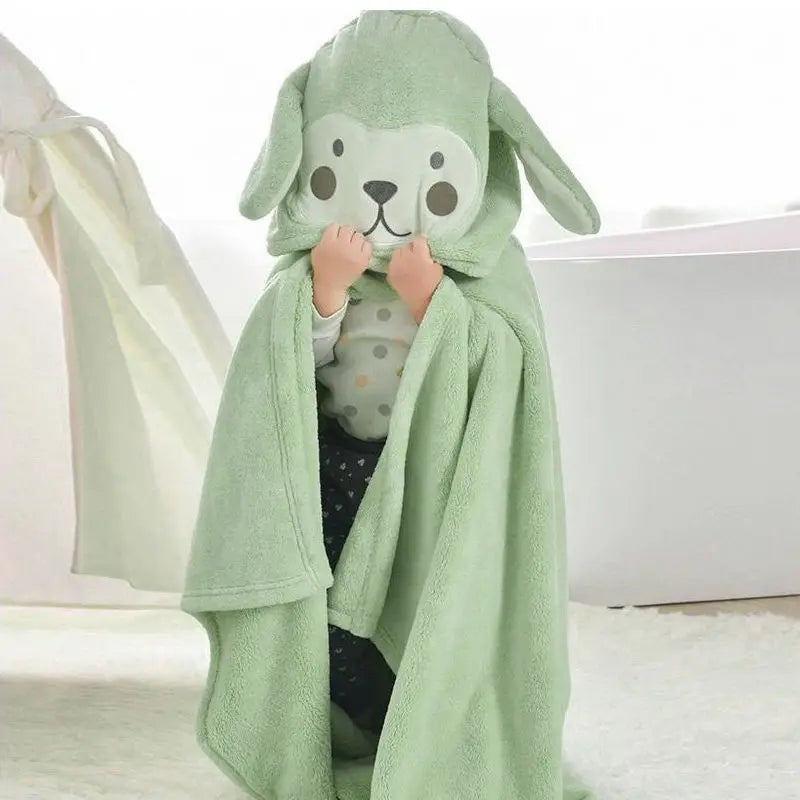 Thickened Bath Towels Pure Cotton Super Absorbent Hooded Cloak Bath Towels