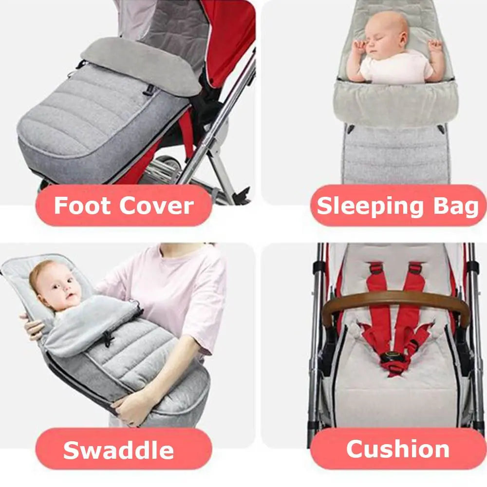 Accessories Waterproof Stroller Cushion Thicken Stroller Sleeping Bag Pram Warm Footmuff Envelope Sleepsacks Sleep Sacks