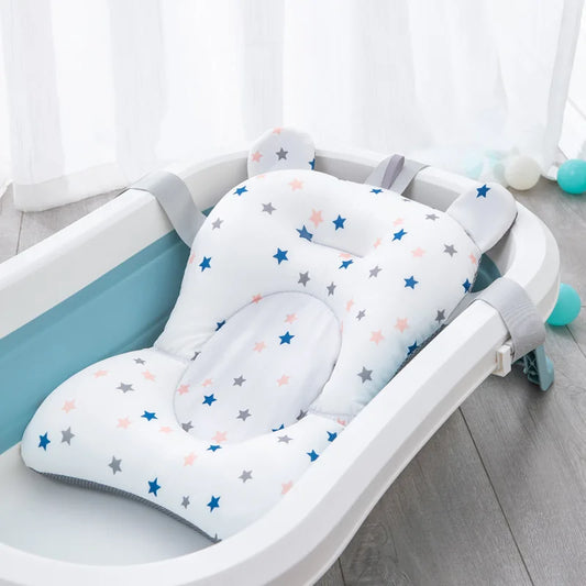 Baby Shower Bath Tub Pad, Non-Slip Newborn Bathtub Cushion Mat