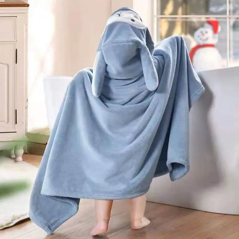 Thickened Bath Towels Pure Cotton Super Absorbent Hooded Cloak Bath Towels