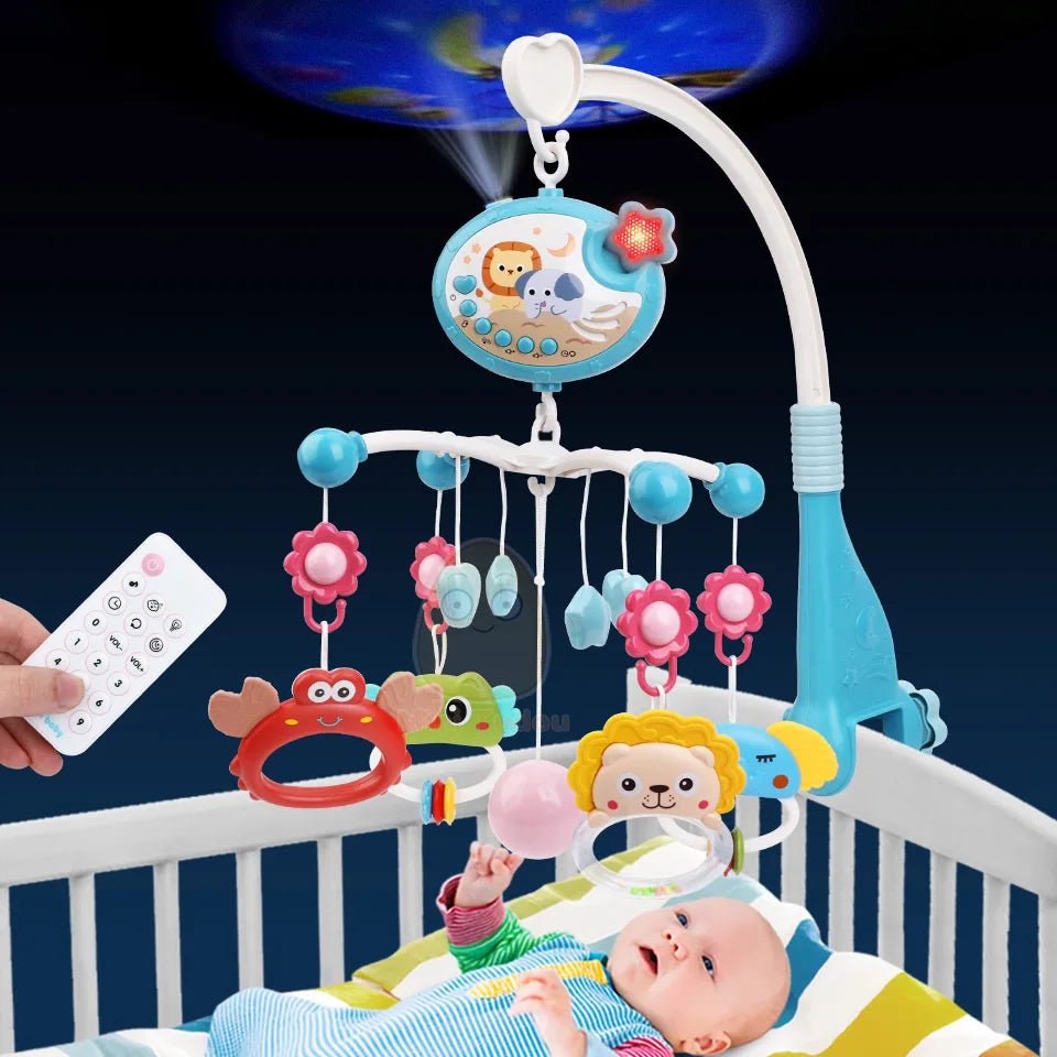 Baby Crib Mobile Rattle Toy with sounds and lights