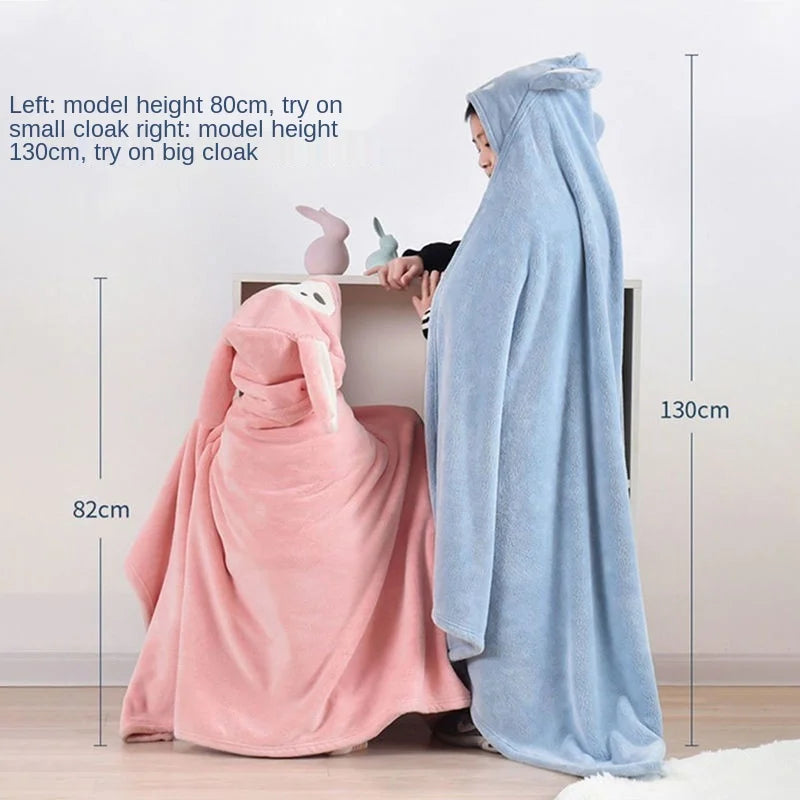 Thickened Bath Towels Pure Cotton Super Absorbent Hooded Cloak Bath Towels