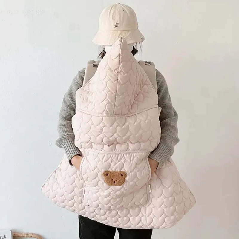 Cartoon Spring Autumn Baby Stroller Blanket Korean Thickened Warm Baby Quilt Baby Stroller Sleeping Bag Cute Kids Straps 2024