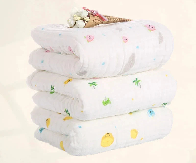 100% Cotton Gauze 6 Layer Swaddle Multipurpose Baby Blankets