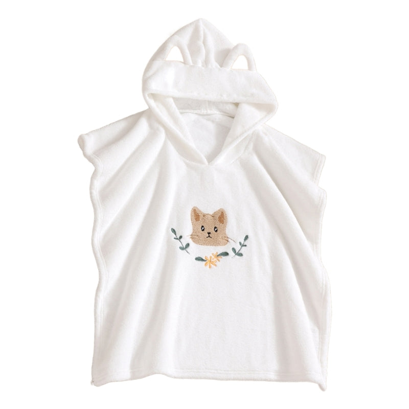 Baby Robe Cartoon Hoodies Rabbit Cloak, Kids Soft Bathrobe Pajamas