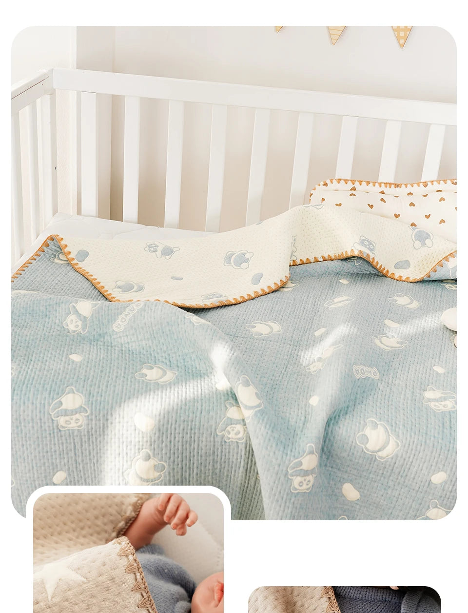 Cotton Swaddle Multipurpose Baby Blankets