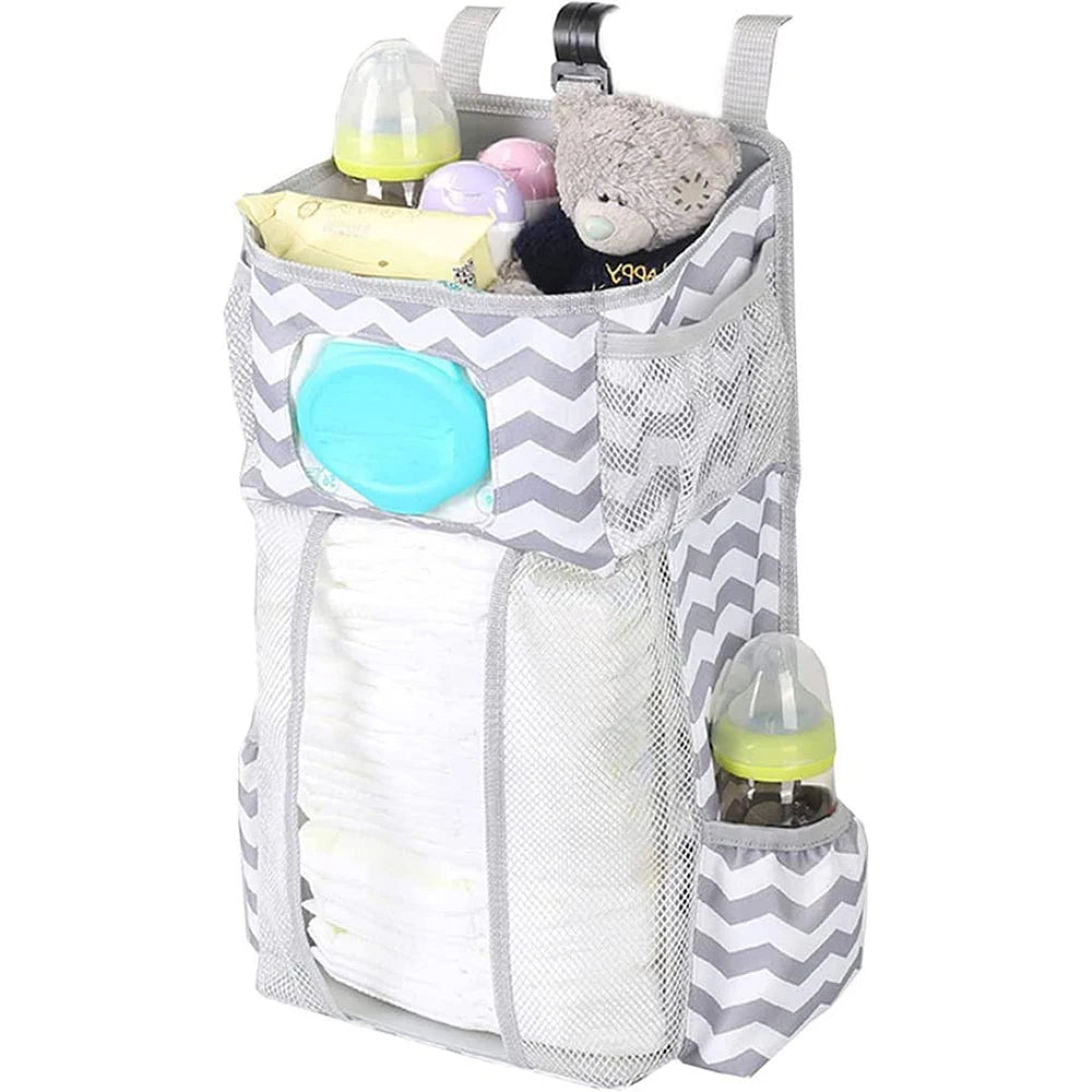 Hanging Diaper Caddy Organizer for Changing Table & Cribs