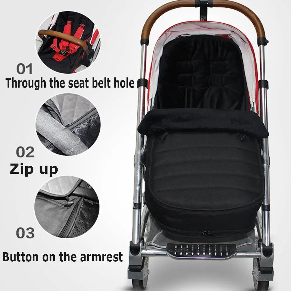 Accessories Waterproof Stroller Cushion Thicken Stroller Sleeping Bag Pram Warm Footmuff Envelope Sleepsacks Sleep Sacks