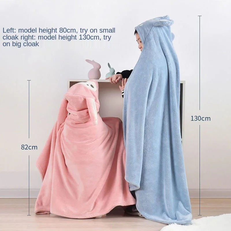 Thickened Bath Towels Pure Cotton Super Absorbent Hooded Cloak Bath Towels