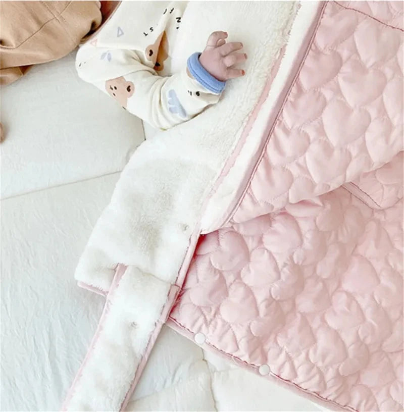 Cartoon Spring Autumn Baby Stroller Blanket Korean Thickened Warm Baby Quilt Baby Stroller Sleeping Bag Cute Kids Straps 2024