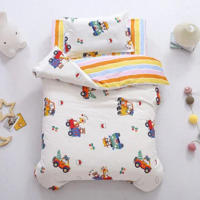 3pcs Set Cotton Baby Bedding Duvet Cover, Crib Sheet, Pillowcase