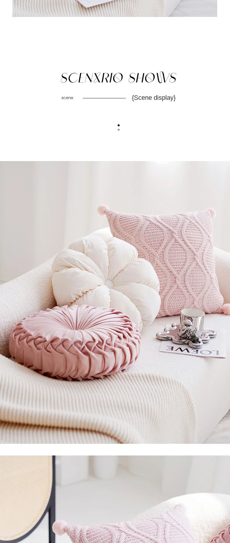 Pink Cute Nursery Cushion Cover and Pillow Case