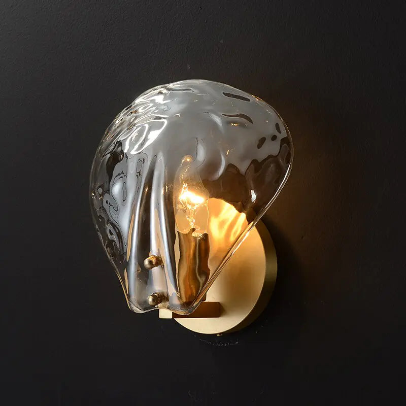 Creative Copper Shell Wall Lamp