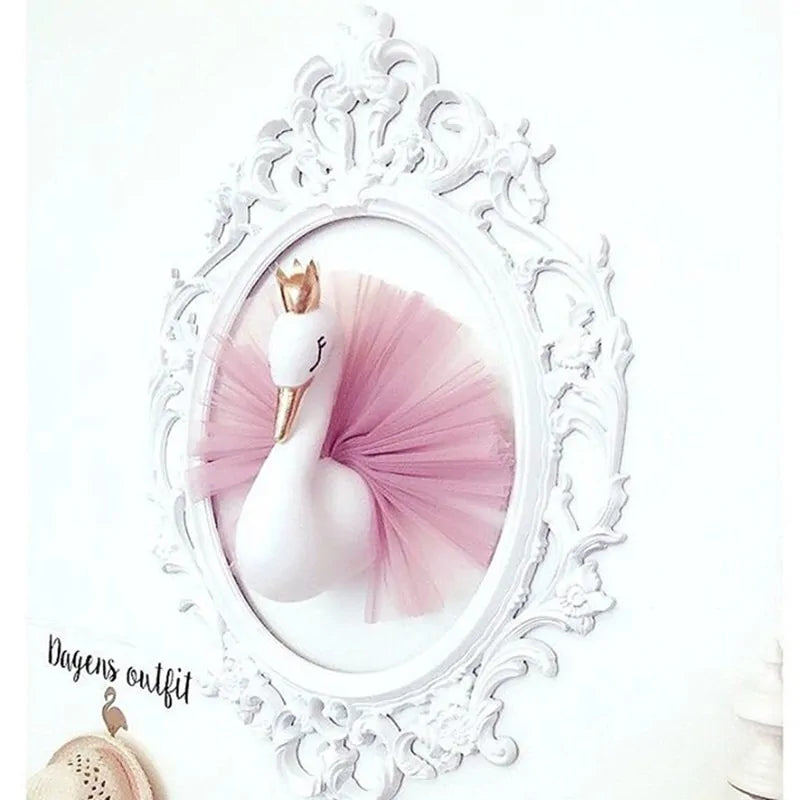 Flamingo Wall Mount Stuffed Toy