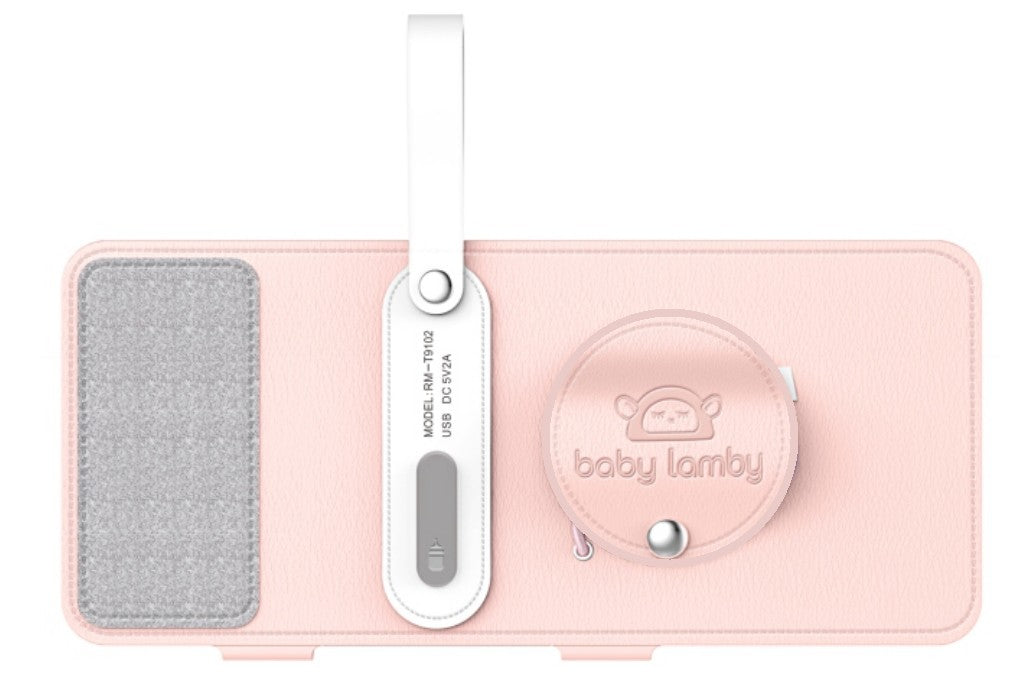 Baby Lamby Portable Travel Pink Bottle Warmer with USB Connector