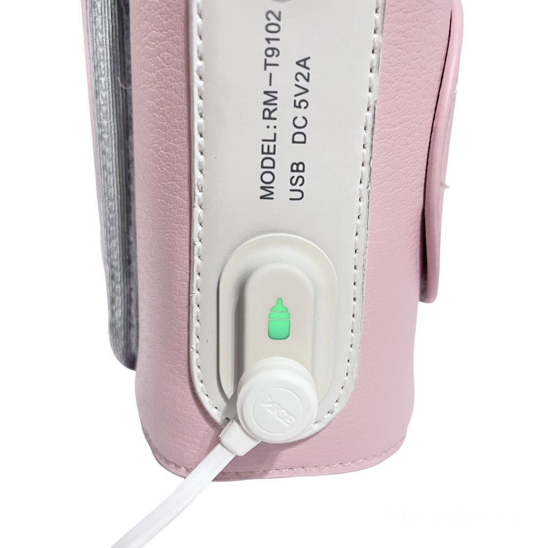 Baby Lamby Portable Travel Pink Bottle Warmer with USB Connector