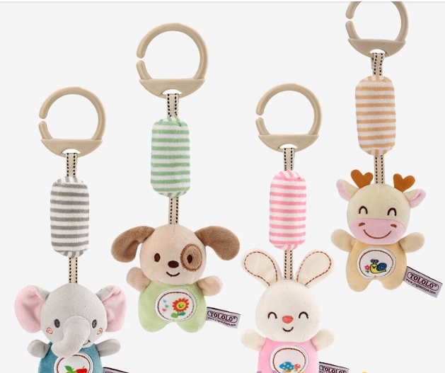 Cute Hanging Rattle Toys 0-24mo